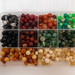 BEAD ASSORTIMENT - 10 DIFFERENT BEAD MIX COLOURS EARTH TONES BEAD ASSORTIMENT - 10 DIFFERENT BEAD MIX COLOURS EARTH TONES