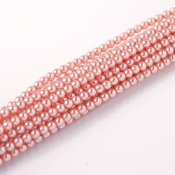 GLASS PEARLS DARK PINK 4 mm 50 g
