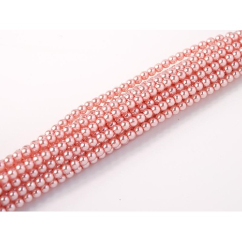 GLASS PEARLS DARK PINK 4 mm 50 g