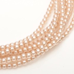 GLASS PEARLS LIGHT PINK 4 mm 50 g