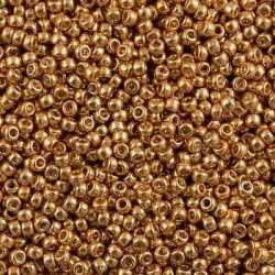 ROUND ROCAIOLLE 6/0 Duracoat Galvanized Gold 1053 ROUND ROCAIOLLE 6/0 Duracoat Galvanized Gold 1053