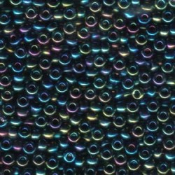 ROUND ROCAILLE 6/0 METALLIC VARIEGATED BLUE IRIS 455 ROUND ROCAILLE 6/0 METALLIC VARIEGATED BLUE IRIS 455