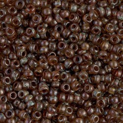 ROUND ROCAILLE 11/0 Picasso Transp Lt.Smoky Topaz 4505 ROUND ROCAILLE 11/0 Picasso Transp Lt.Smoky Topaz 4505