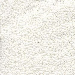 DELICA ROUND 11/0 (1,6mm), DB-351 Matte White 50 g DELICA ROUND 11/0 (1,6mm), DB-351 Matte White 50 g