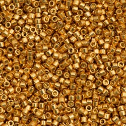DELICA ROUND 11/0 (1,6mm), DB-1833 Duracoat Galvanized Yellow Gold 50 g DELICA ROUND 11/0 (1,6mm), DB-1833 Duracoat Galvanized Yellow Gold 50 g