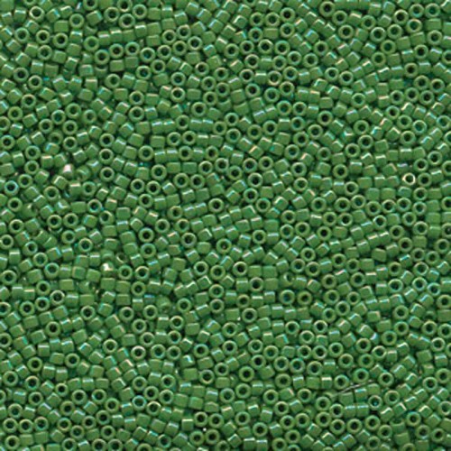 DELICA ROUND 11/0 (1,6mm), DB-163 Opaque Green AB