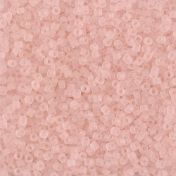 DELICA ROUND 11/0 (1,6mm), DB-1263 Matted Transparent Pink Mist DELICA ROUND 11/0 (1,6mm), DB-1263 Matted Transparent Pink Mist