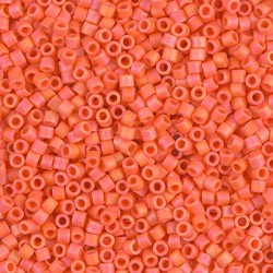 DELICA ROUND 11/0 (1,6mm), DB-872 Opaque Orange AB Matted DELICA ROUND 11/0 (1,6mm), DB-872 Opaque Orange AB Matted