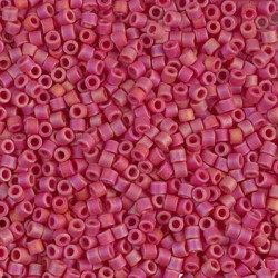 DELICA ROUND 11/0 (1,6mm), DB-874 Opaque Red AB Matted DELICA ROUND 11/0 (1,6mm), DB-874 Opaque Red AB Matted