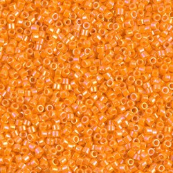 DELICA ROUND 11/0 (1,6mm), DB-1573 Opaque Mandarin AB DELICA ROUND 11/0 (1,6mm), DB-1573 Opaque Mandarin AB