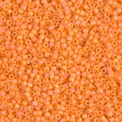 DELICA ROUND 11/0 (1,6mm), DB-1593 Matted Opaque Mandarin AB DELICA ROUND 11/0 (1,6mm), DB-1593 Matted Opaque Mandarin AB