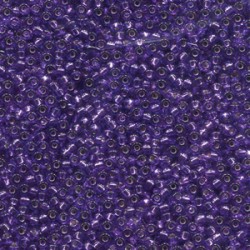 ROUND ROCAILLE 11/0 Purple Silver Lined 1344 ROUND ROCAILLE 11/0 Purple Silver Lined 1344