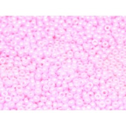 ROUND ROCAILLE 15/0  Opaque Pink Luster 428 ROUND ROCAILLE 15/0  Opaque Pink Luster 428