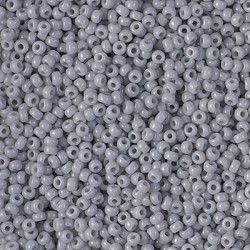 Кръгли 11/0 бледо сиво опак 03141