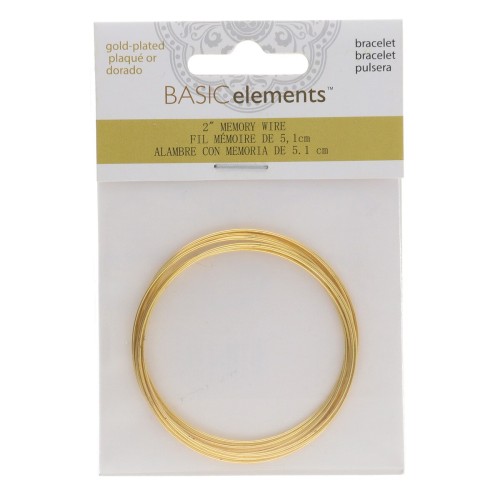 Memory Wire Stainless Steel - 0,6Х51 mm GOLD plated
