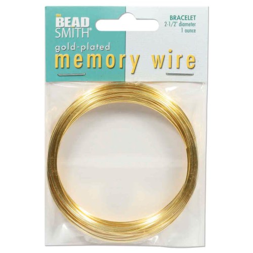 Memory Wire Stainless Steel - 0,6Х57 mm Gold Plated