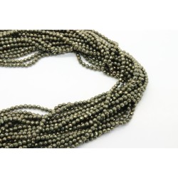 PYRITE Faceted 2mm