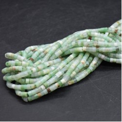 Natural Green ChrysopraseSpacer Heishi 2X4 mm Natural Green ChrysopraseSpacer Heishi 2X4 mm