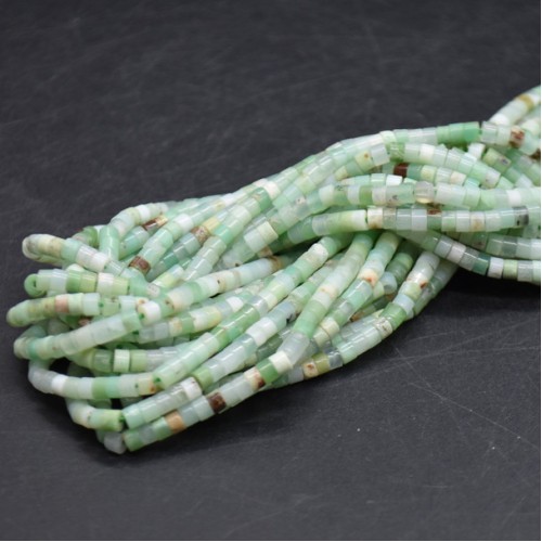 Natural Green ChrysopraseSpacer Heishi 2X4 mm