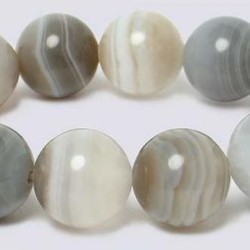 Botswana Agate Grey 10mm