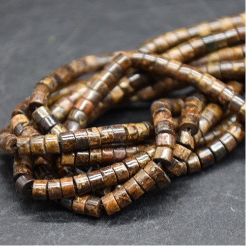 Bronzite Spacer Heishi 2X4 mm