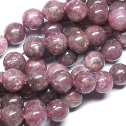LEPIDOLITE DARK 8 mm  LEPIDOLITE DARK 8 mm
