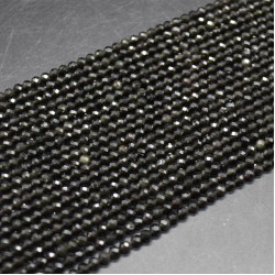 ОБСИДИАН ЧЕРЕН ФАСЕТИРАН 2мм