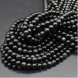Obsidian Black 6mm    Obsidian Black 6mm