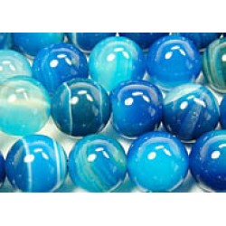 AGATE BLUE 6mm  AGATE BLUE 6mm