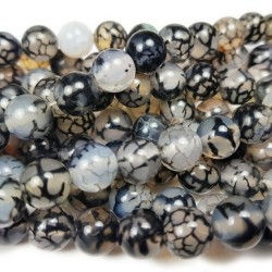 AGATE Dragon Vein 4mm  AGATE Dragon Vein 4mm