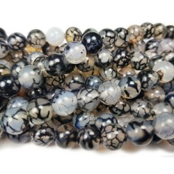 AGATE Dragon Vein 4mm  AGATE Dragon Vein 4mm