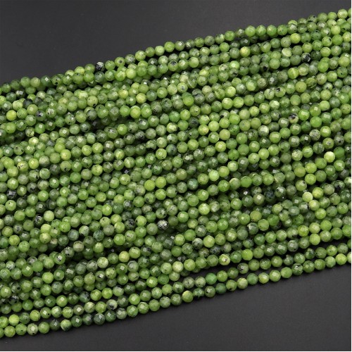 НЕФРИТ КАНАДСКИ ФАСЕТИРАН 3мм