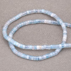 Chalcedony Aquamarine Spacer Heishi 2X4 mm Chalcedony Aquamarine Spacer Heishi 2X4 mm
