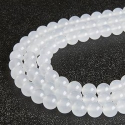 ХАЛЦЕДОН  бял ( "облачен" ) 8mm