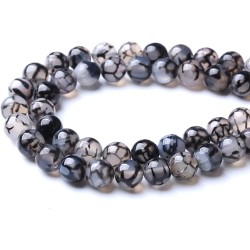 AGATE Dragon Vein 10mm  AGATE Dragon Vein 10mm