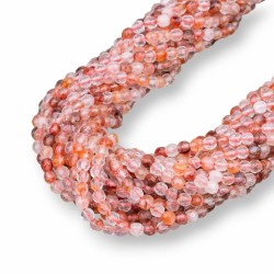 Faceted Light Red Hematoid Quartz 3 mm Faceted Light Red Hematoid Quartz 3 mm