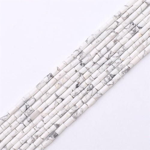 White Howlite 4X2  mm