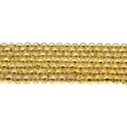 Lava Metalic Gold 8mm Lava Metalic Gold 8mm