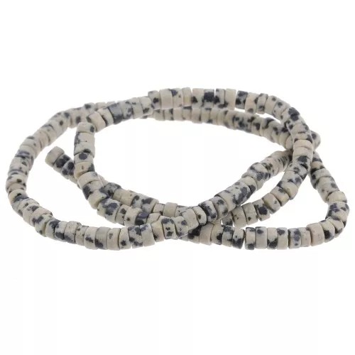Jasper Leopard Spacer Heishi 2X4 mm