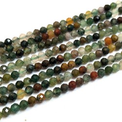 Moss Agate Faceted 3mm Moss Agate Faceted 3mm