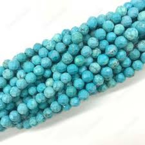Natural Turquoise Faceted 2 mm