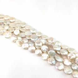 Естествени перли 10X11   мм Плоски (монета)