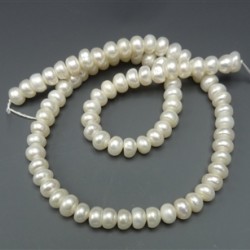 Freshwater Pearls 8X6 mm Button Freshwater Pearls 8X6 mm Button