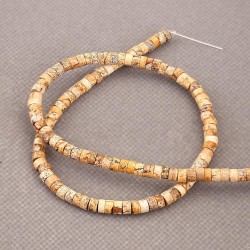 Picture Jasper Spacer Heishi 2X4 mm Picture Jasper Spacer Heishi 2X4 mm