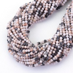 JASPER Pink Zebra Faceted 3 mm JASPER Pink Zebra Faceted 3 mm