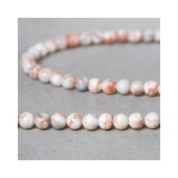 Red Spider Web Jasper - 6mm Red Spider Web Jasper - 6mm