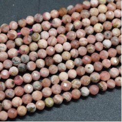 РОДОХРОЗИТ НАТУРАЛЕН 5А 3 mm ФАСЕТИРАН