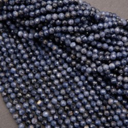 Sapphire Dark Blue Faceted 3 mm