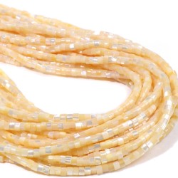 Mother Of Pearl Spacer Caramel 3X4  mm Mother Of Pearl Spacer Caramel 3X4  mm