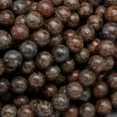 Obsidian Brown Snowflake - 8mm